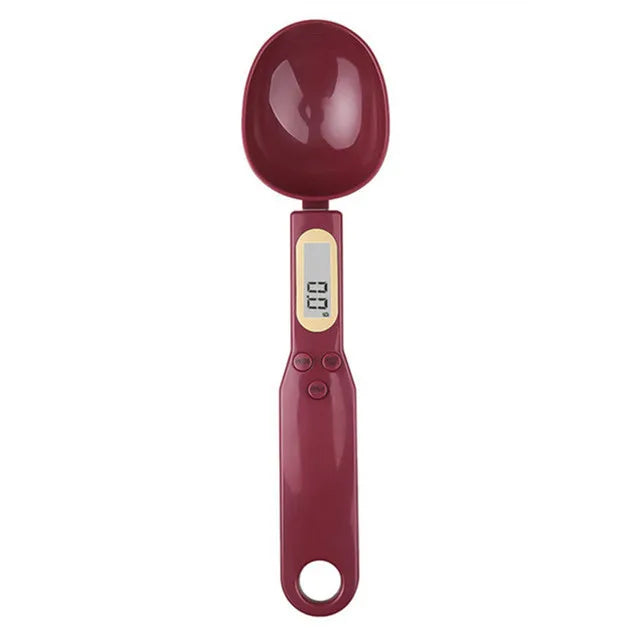Cuchara báscula digital colores negro blanco rojo verde rosa para cocina fitness