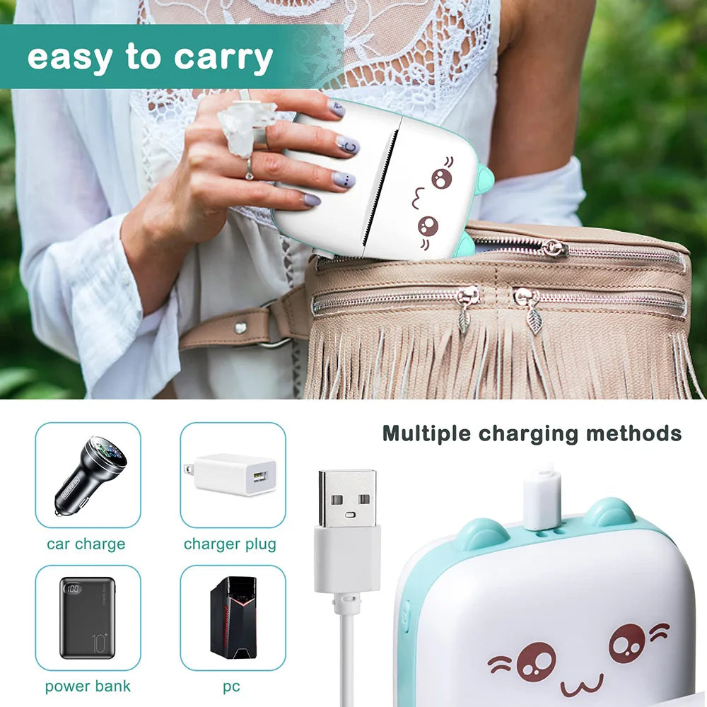Mini Impresora Bluetooth de Fotos y Etiquetas