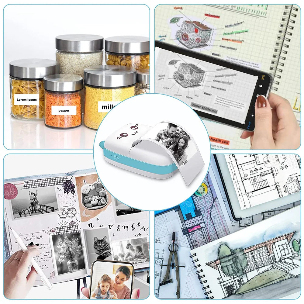 Mini Impresora Bluetooth de Fotos y Etiquetas