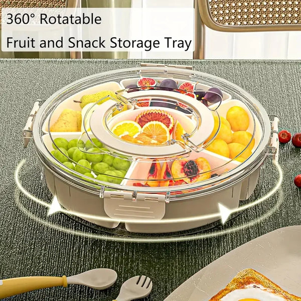 Bandeja Giratoria de Snacks 360°