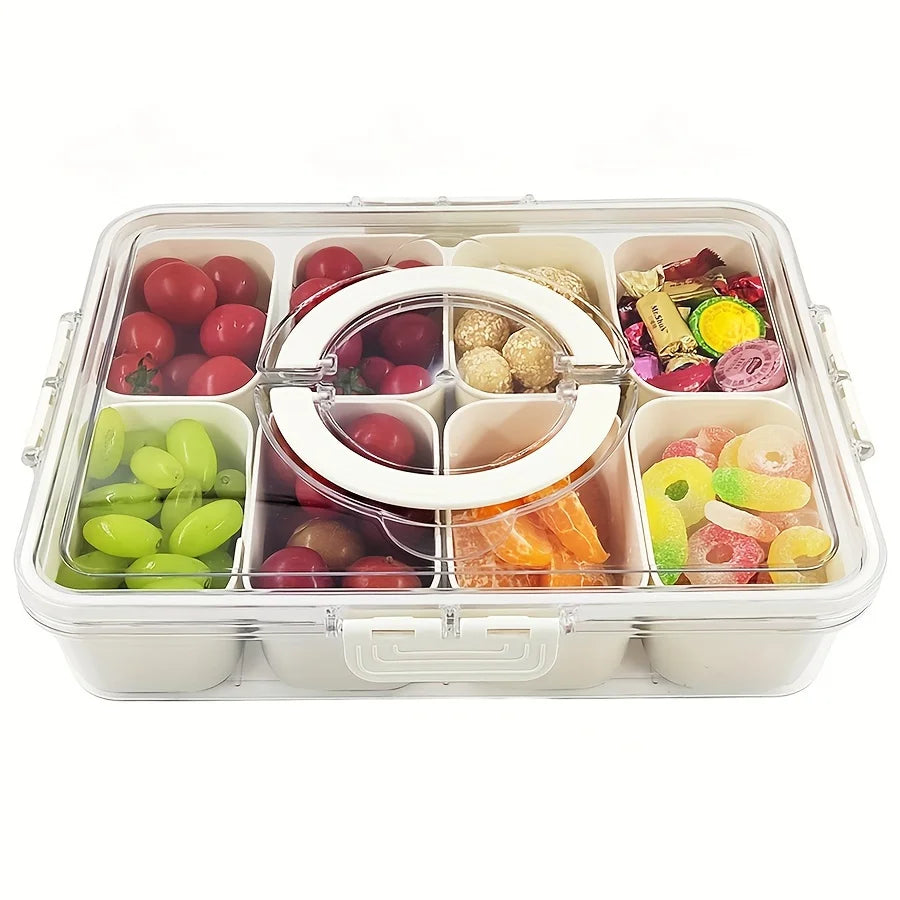 Bandeja Giratoria de Snacks 360°