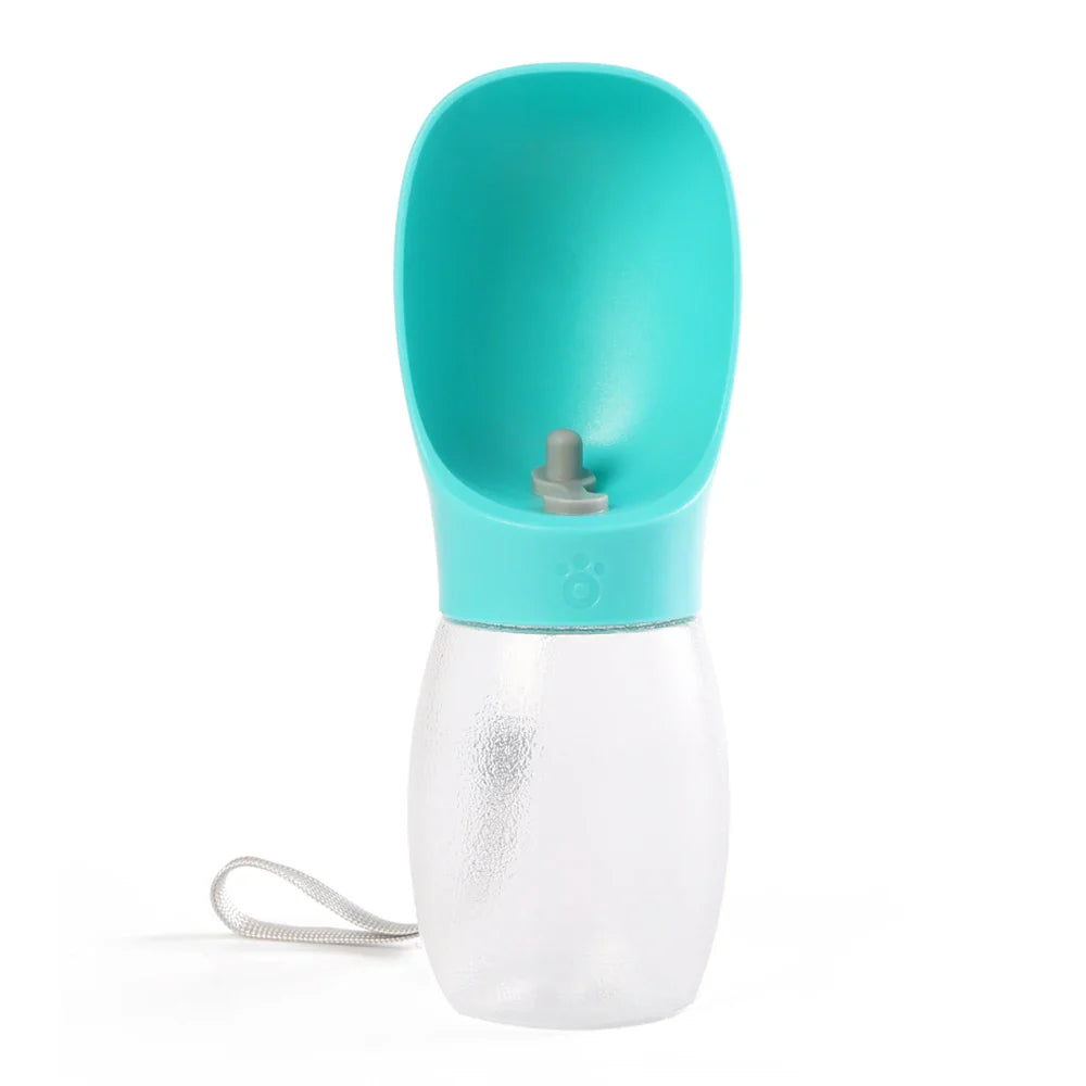 Portable Dog Water Bottle – Leak-Proof, with Bowl and Lanyard