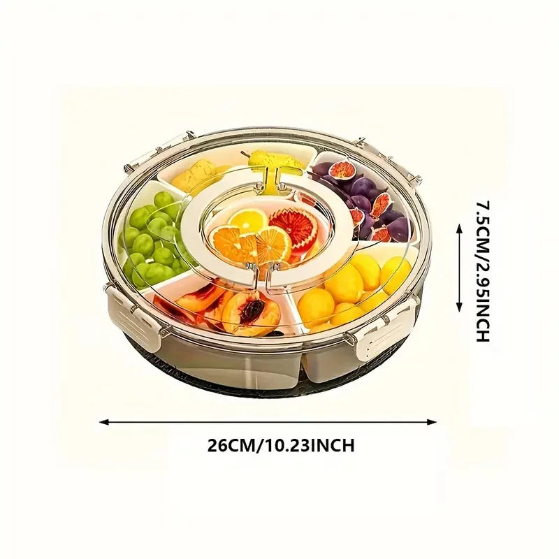 Bandeja Giratoria de Snacks 360°