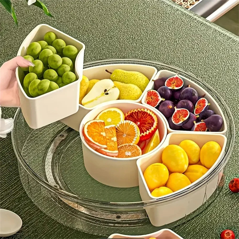 Bandeja Giratoria de Snacks 360°