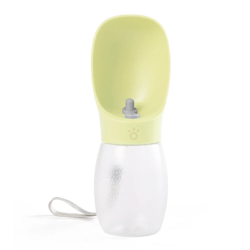 Portable Dog Water Bottle – Leak-Proof, with Bowl and Lanyard