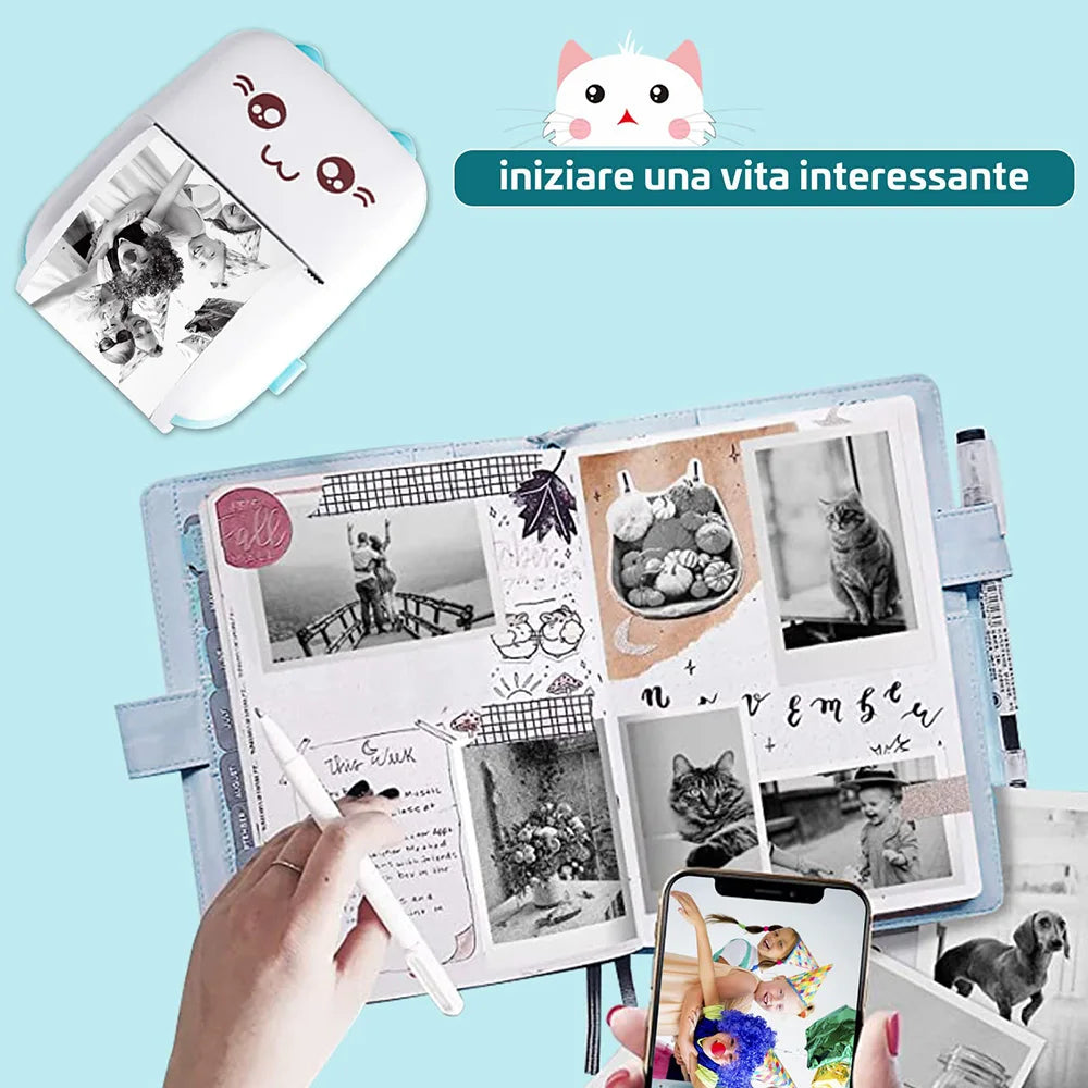 Mini Impresora Bluetooth de Fotos y Etiquetas