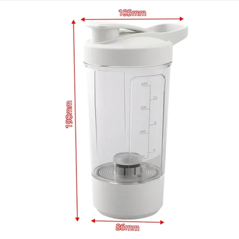 Vaso Mezclador Eléctrico 450ml – Batidos de Proteína sin Grumos al Instante (Recargable USB-C)
